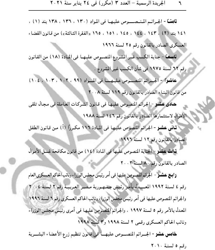 السيسي يصدر قرارًا جمهوريًا بالعفو عن مساجين بمناسبة عيد الشرطة وذكرى ثورة 25 يناير 2