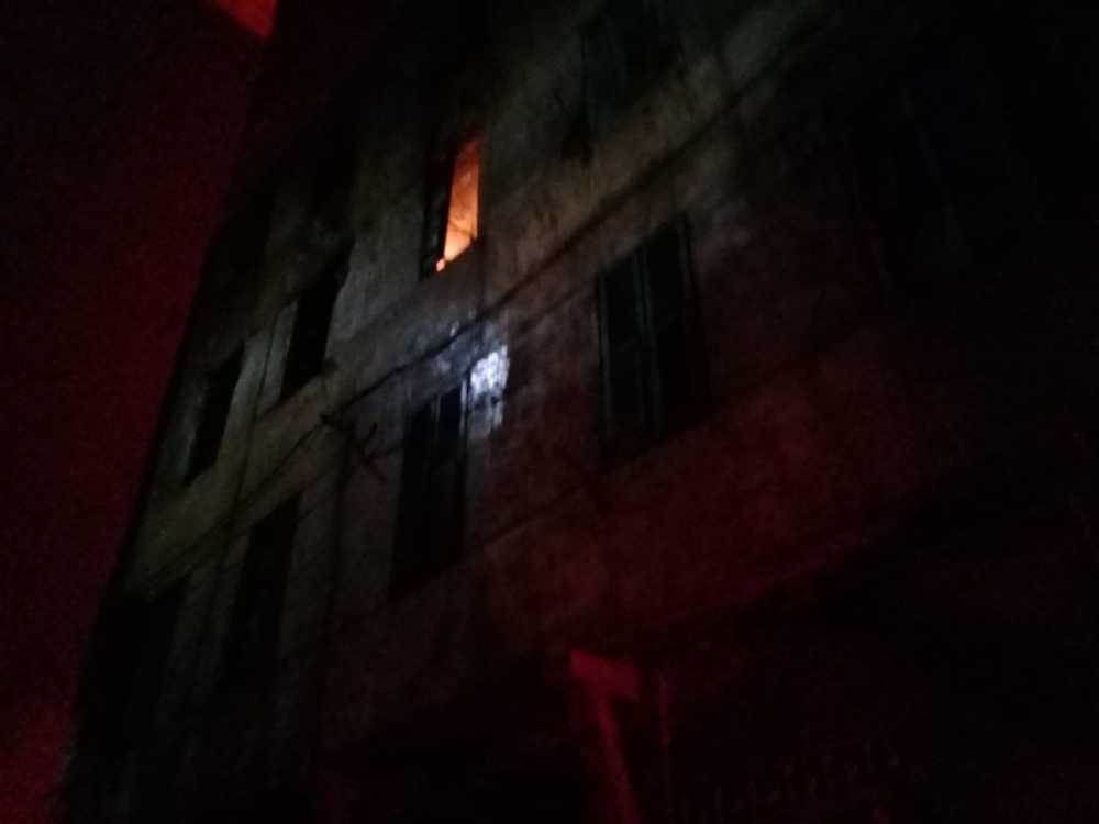 حريق هائل داخل شقة سكنية بالإسكندرية