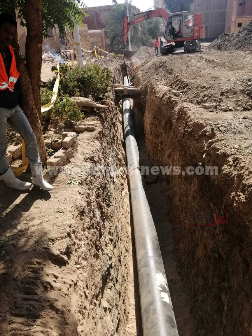 مشروع مياه الشرب والصرف الصحى بمحافظة أسوان 