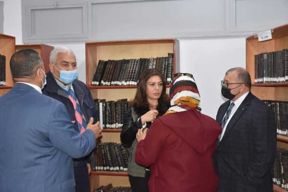 افتتاح مكتبة جامعية جديدة بجامعة مدينة السادات