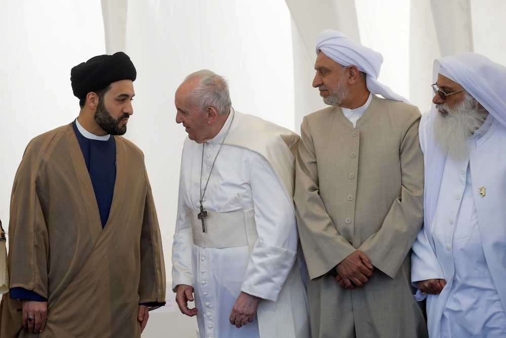 البابا فرانسيس يزور أخر مكان في العراق