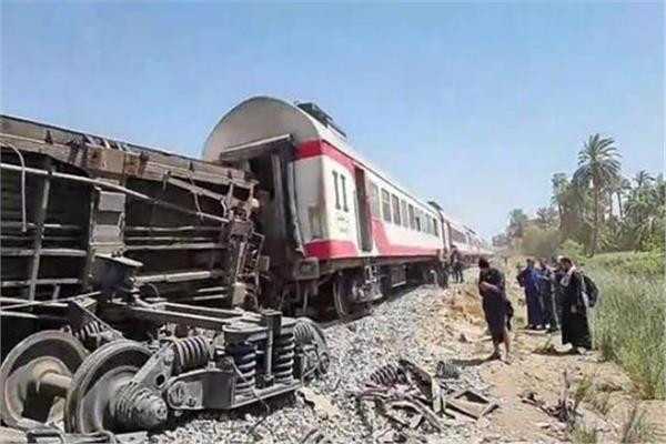 حادث تصادم قطاري سوهاج