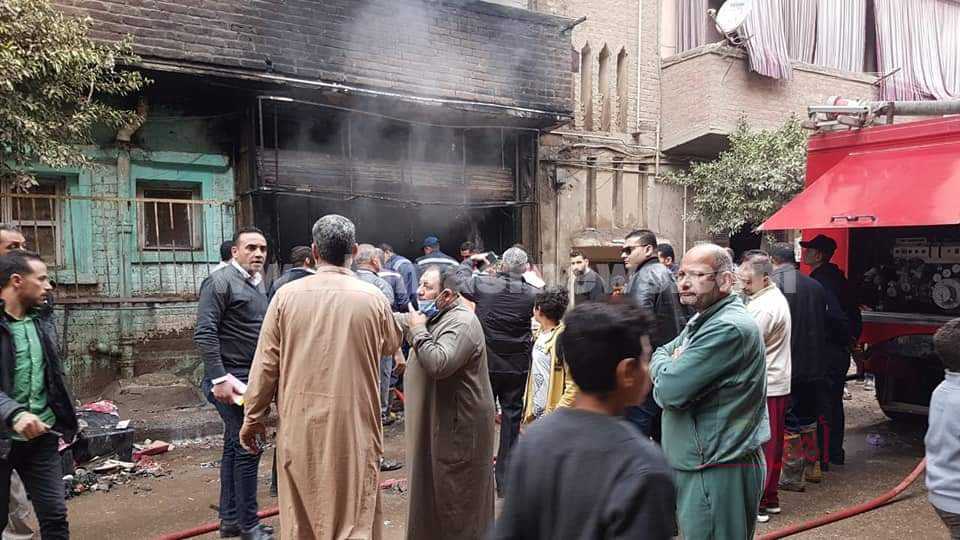 حريق بمنزل في مدينة منوف