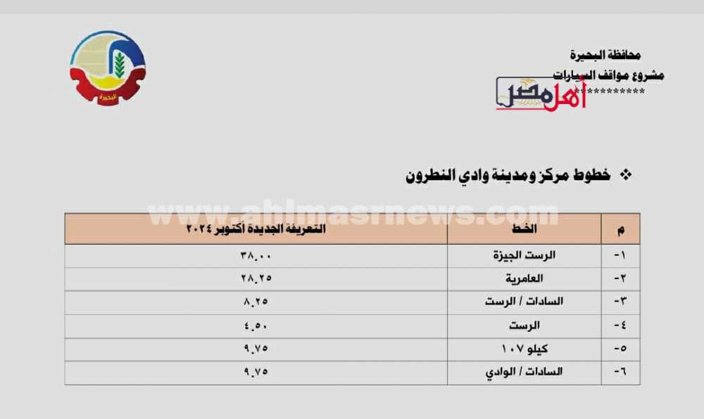 تعريفة خطوط البحيرة